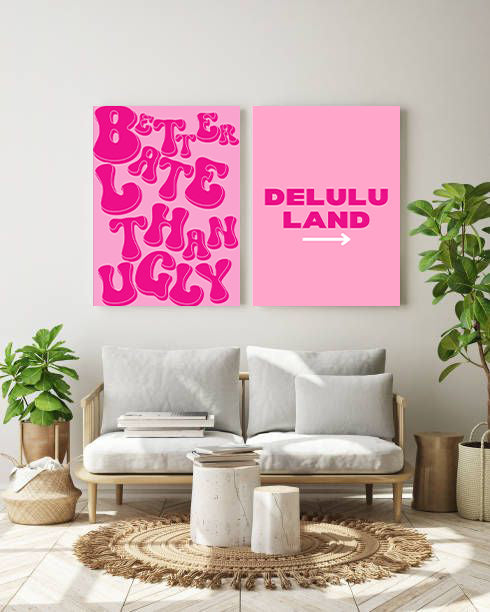 Delulu Land - Set of 2 | Poster Set