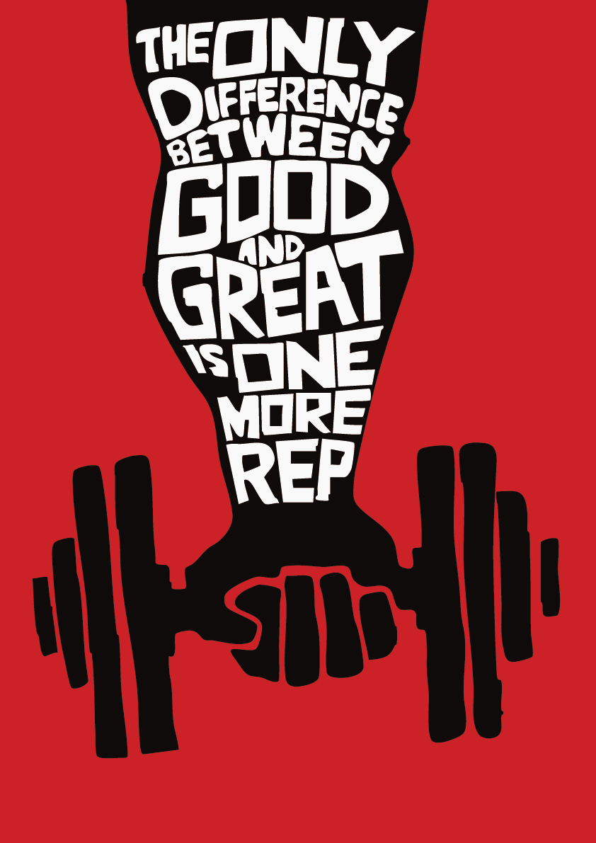 One More Rep Gym | Aesthetic Poster