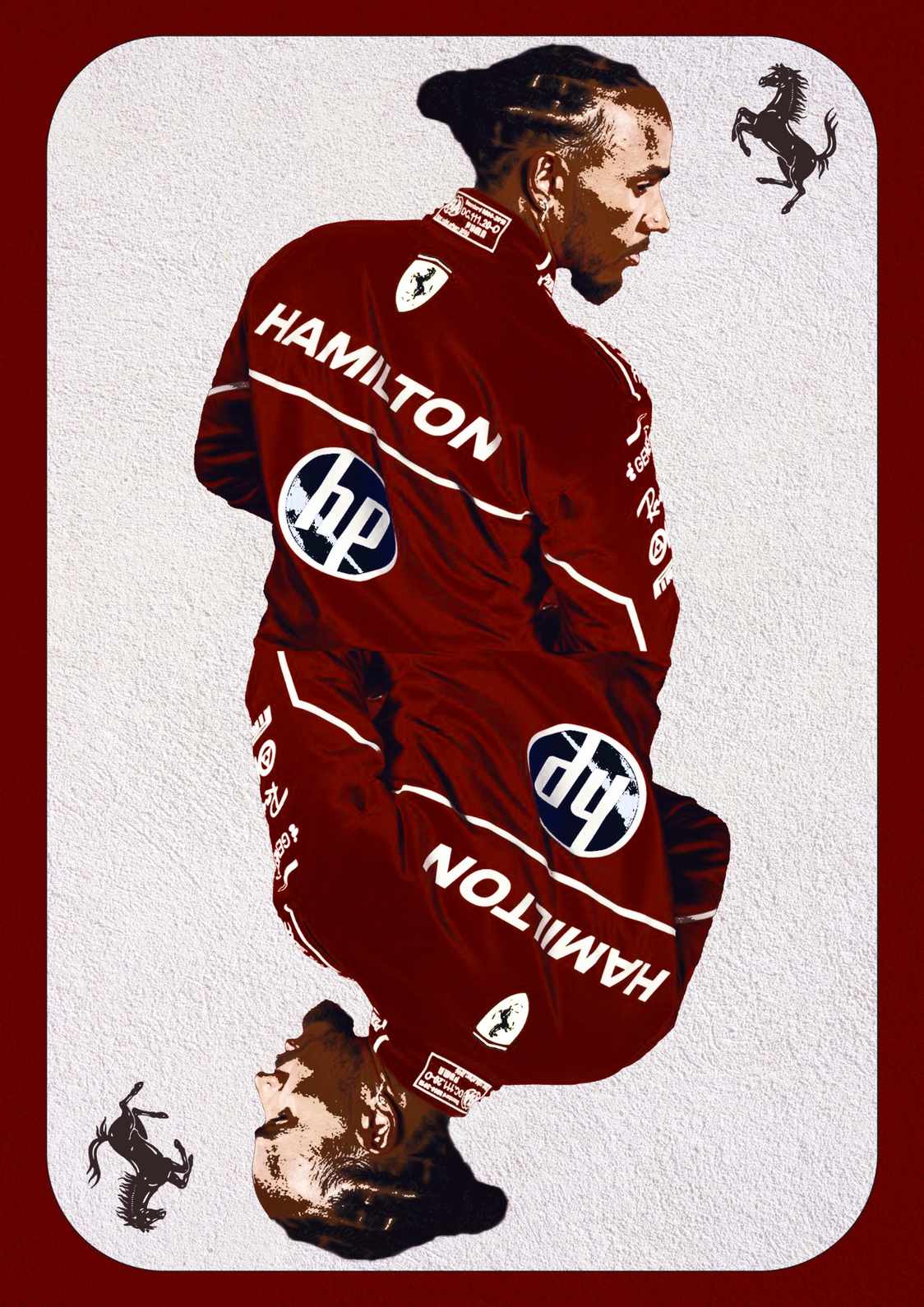 Lewis Hamilton Card | F1 Poster