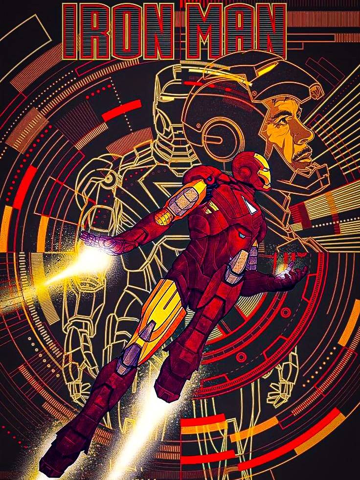 Ironman Animated | Marvel DC Poster