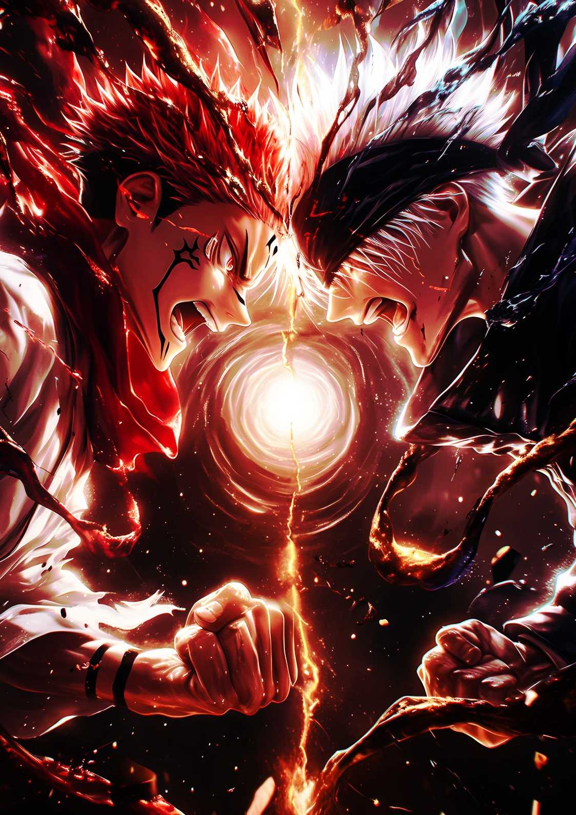 Jujutsu Kaisen Gojo vs Sukuna | Anime Poster