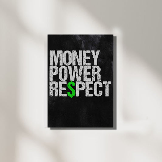 Money Power Respect | Aesthetic Poster