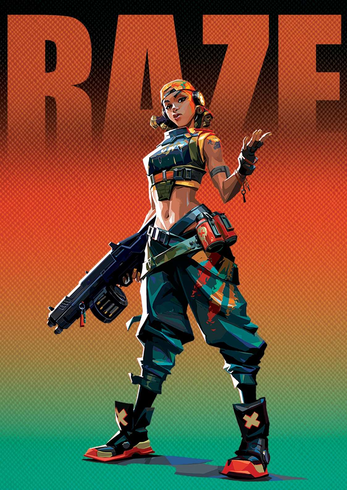 Valorant Raze | Gaming Poster