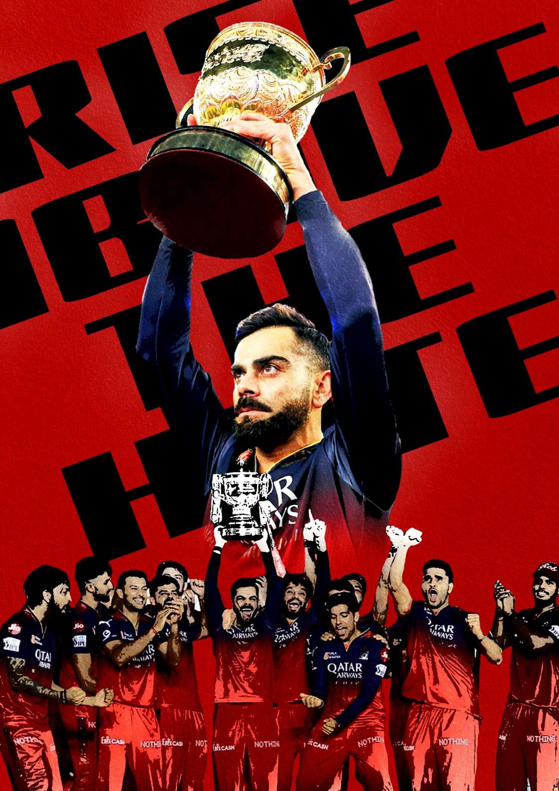 Virat Kohli Rise above the hate | Cricket Poster