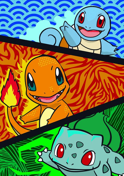 Pokemon Starter Trio | Anime Poster