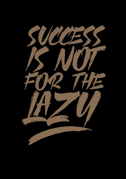 Success Is Not For The Lazy | Aesthetic Poster