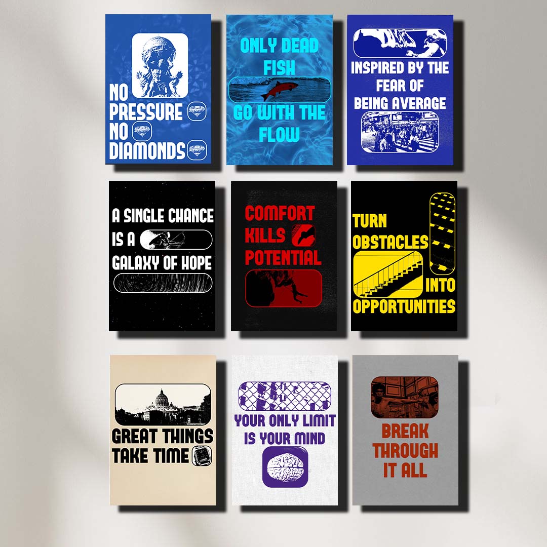 Motivational Set - Set of 9 | Poster Set