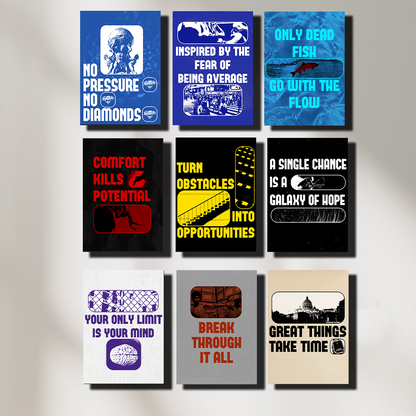 Motivational Set - Set of 9 | Poster Set